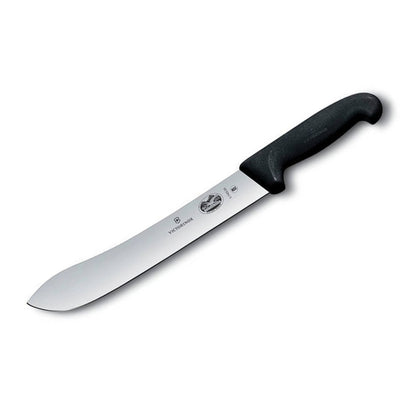 Victorinox Fibro Butcher Knife 31cm - Black On White Background