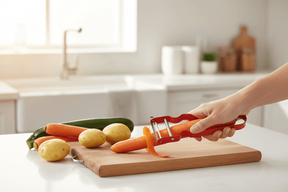 Victorinox Red Aluminum Straight - Edge Rex Peeler