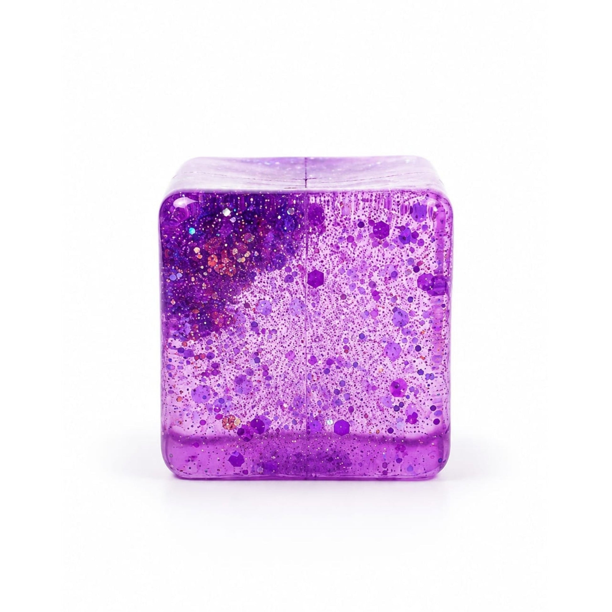 Viral Slow Rising Squishy Cube – Stress Relief Fidget Toy - Glitter Square