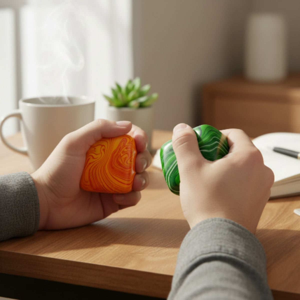 Viral Slow Rising Squishy Cube – Stress Relief Fidget Toy - Marble
