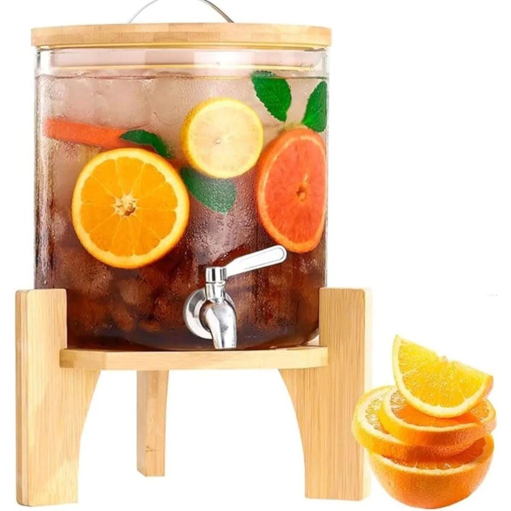Water Dispenser on Wooden Stand 3.6L