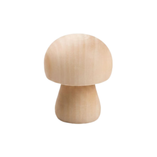 Wooden 6pc DIY Mushroom