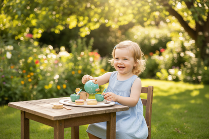 Wooden Afternoon Tea Set