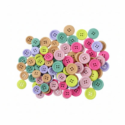Wooden Buttons With String