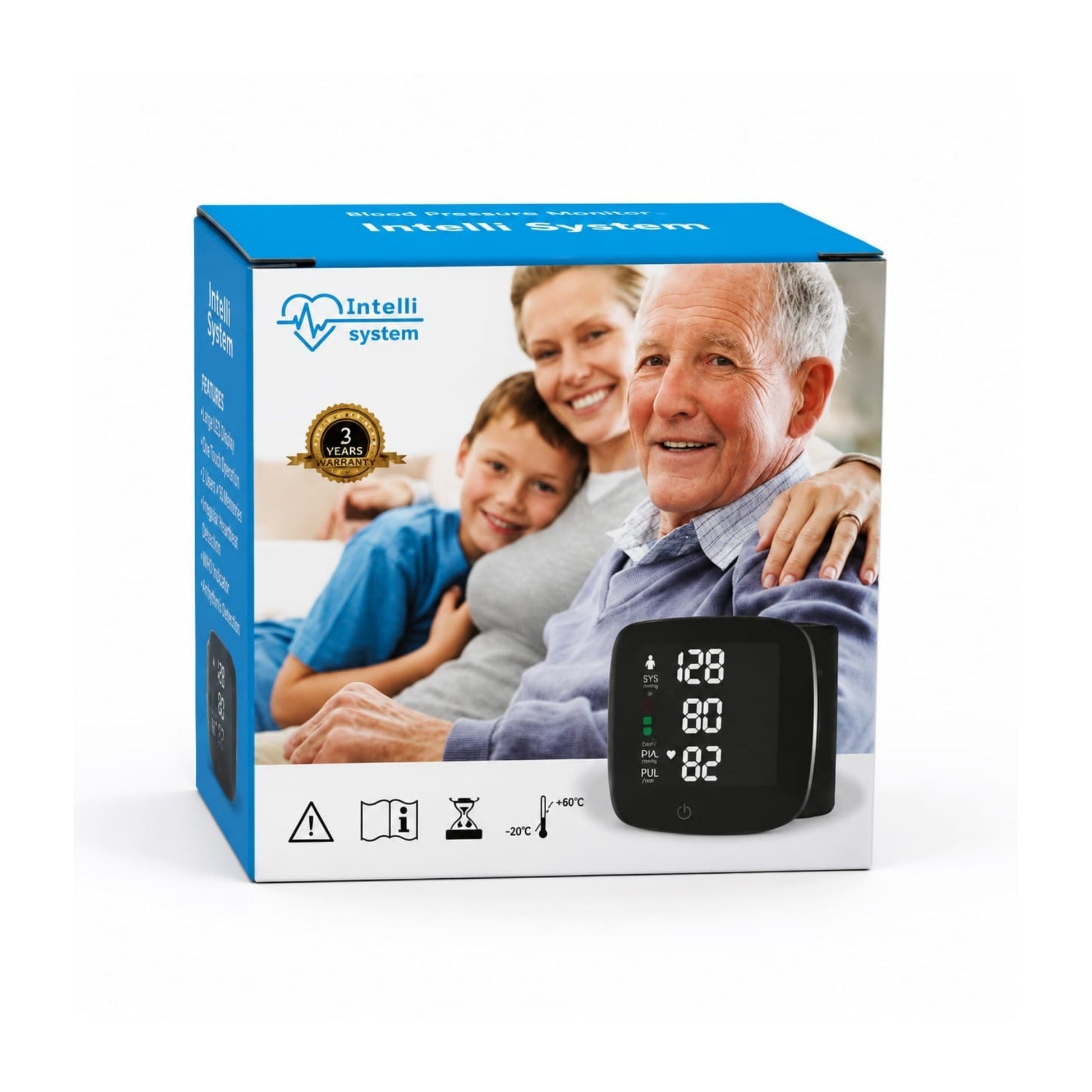 Wrist Digital Blood Pressure Monitor – Electronic Sphygmomanometer for Easy Home Blood Pressure Monitoring