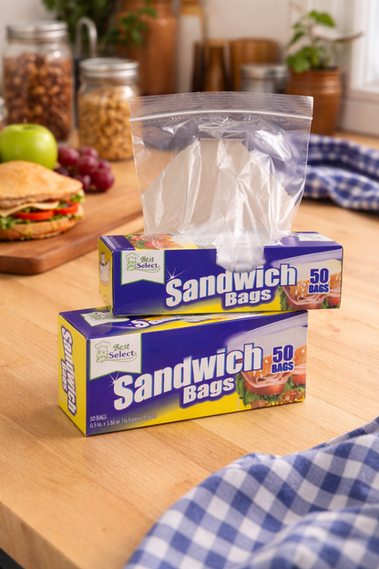 Zipper Sandwich Bags - 50pc